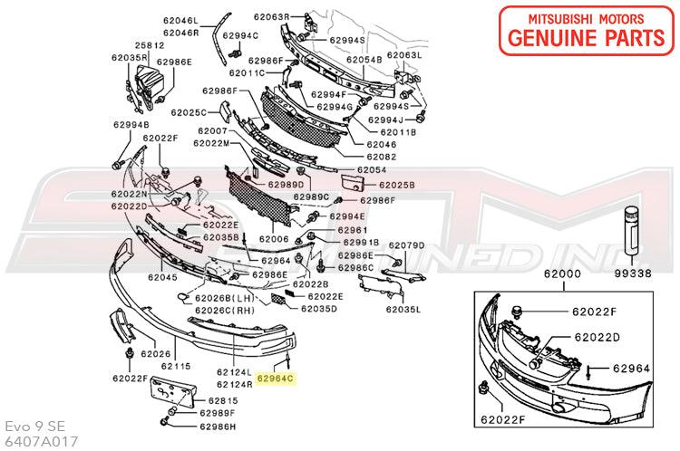 Mitsubishi Front Lip Rivet for Evo 9 SE (6407A017)