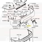 Mitsubishi OEM JDM Evo 9 Rear Bumper Tow Cover (6415A011HA)