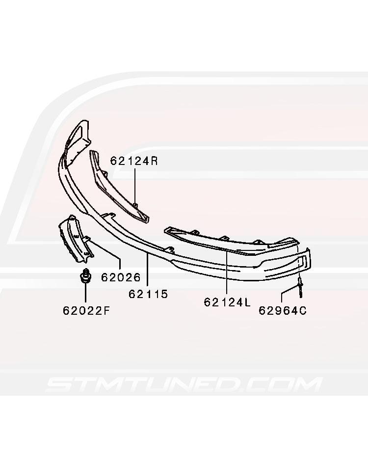 Mitsubishi OEM Front Lip/Under Tray Attachments for Evo 9 SE