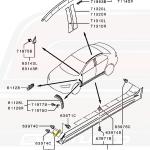 Mitsubishi OEM Side Skirt Support for Evo X