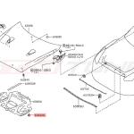 Nissan OEM Hood Insulator Clips for R35 GTR (65846-4Z000)