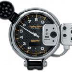 Tachometer: 0-9,000 RPM - Carbon Fiber Pro-Stock Pedestal w/ Super Lite & Peak Mem (5)