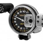 Tachometer: 0-11,000 RPM - Carbon Fiber Pro-Stock Pedestal w/ Super Lite & Peak Mem (5)