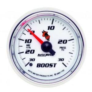 Boost/Vacuum: -30 to 30 PSI - C2 Mechanical Gauge (2 1/16)