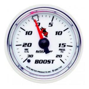 Boost/Vacuum: -30 to 20 PSI - C2 Mechanical Gauge (2 1/16)