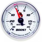 Boost/Vacuum: -30 to 20 PSI - C2 Mechanical Gauge (2 1/16)