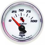 Oil Pressure: 0-100 PSI - C2 Air-Core Gauge (2 1/16)