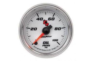 Oil Pressure: 0-100 PSI - C2 Stepper Motor Gauge (2 1/16)
