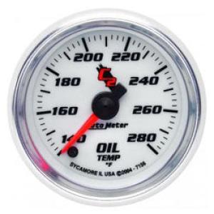Oil Temperature: 140-280 °F - C2 Stepper Motor Gauge (2 1/16)