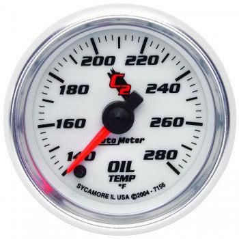 Oil Temperature: 140-280 °F - C2 Stepper Motor Gauge (2 1/16)