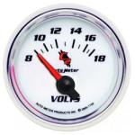 Voltmeter: 8-18V - C2 Air-Core Gauge (2 1/16)