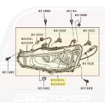 Mitsubishi OEM Headlight Halogen/LED for Evo X