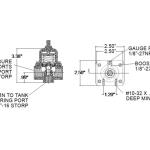 Weldon Racing -10AN/-8AN Bypass FPR with Fluorosilicone Diaphragm