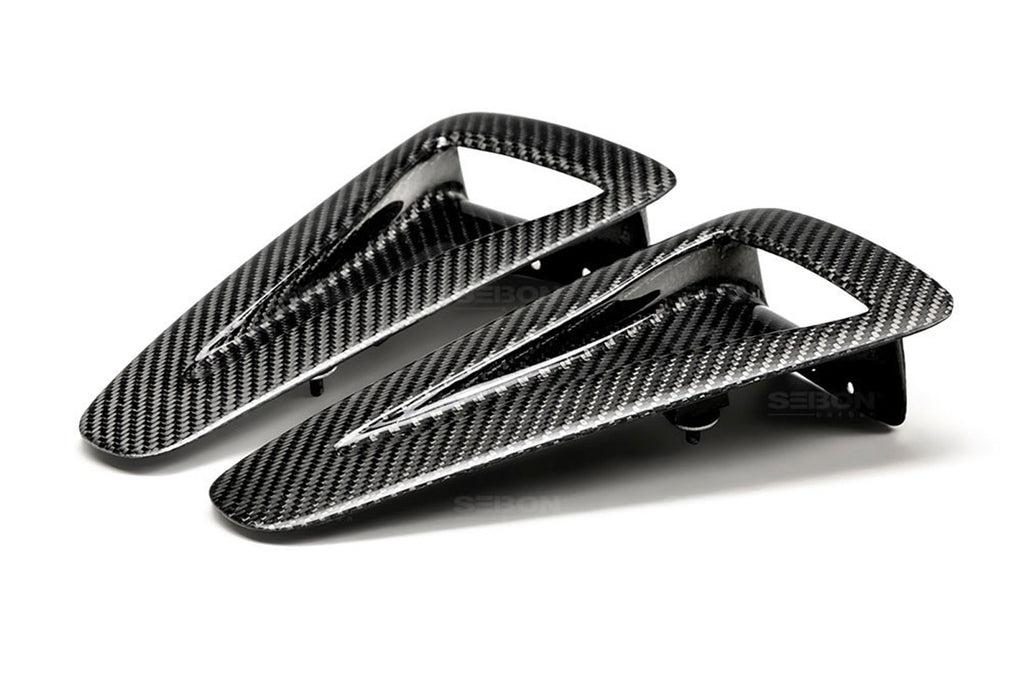 Seibon Carbon Fiber Hood Vent Air Ducts for R35 GTR (AD0910NSGTR-OE)