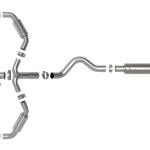 aFe Gemini XV Cat-Back Exhaust for 2023+ Toyota GR Corolla (49-36067/49-36070)