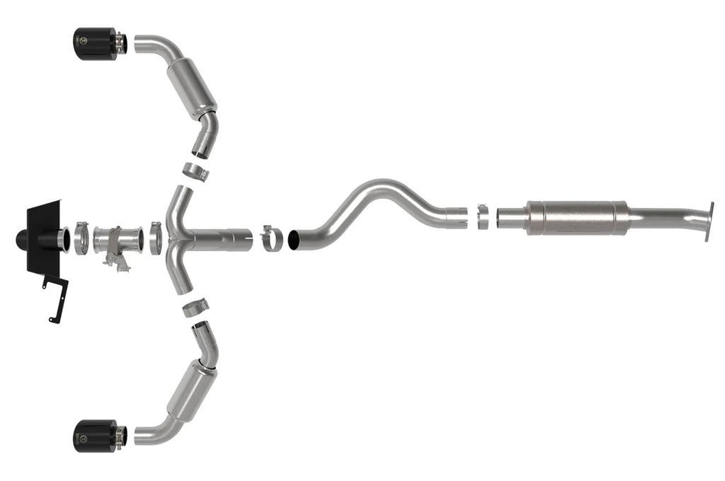 aFe Gemini XV Cat-Back Exhaust for 2023+ Toyota GR Corolla (49-36067/49-36070)