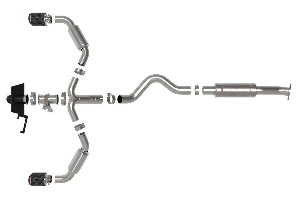 aFe Gemini XV Cat-Back Exhaust for 2023+ Toyota GR Corolla (49-36067/49-36070)