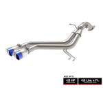 aFe Takeda 2-1/2 304 Stainless Steel Axle-Back Exhaust System w/ Blue Flame Tips