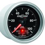 AutoMeter 52mm Sport Comp II Peak & Warn 0-100 PSI Oil Pressure Gauge (3652)