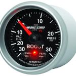 AutoMeter 52mm Sport Comp II Peak & Warn Boost/ Vacuum Gauge (3677)