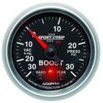 AutoMeter 52mm Sport Comp II Peak & Warn Boost/ Vacuum Gauge (3677)