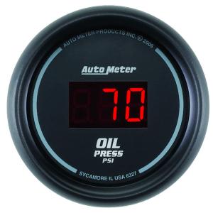 AutoMeter 52mm Sport Comp Digital 5-100 PSI Oil Pressure Gauge (6327)