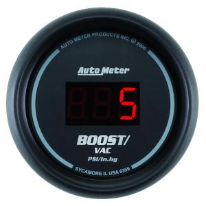 AutoMeter 52mm Sport Comp Digital -30 to 30 PSI Boost/ Vacuum Gauge (6359)