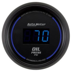 AutoMeter 52mm Cobalt Digital 5-100 PSI Oil Pressure Gauge (6927)