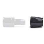 Russell Full Flow Hose End Black Sockets (Pair of 2)
