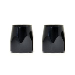 Russell Full Flow Hose End Black Sockets (Pair of 2)