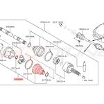 Nissan OEM Front Left Axle Inner Repair Kit for R32 R33 R34 R35 GTR (C9GDA-05U8L)