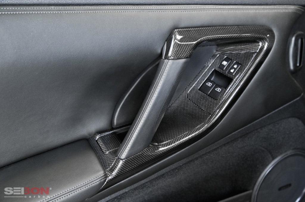 Seibon Carbon Fiber Interior Door Trim Set for R35 GTR 2009-2016 (CFI0910NSGTR-C)