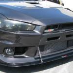 APR Carbon Fiber Front Wind Splitter with Rods for Evo X with Aero Lip (CW-411096)