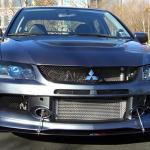 APR Carbon Fiber Front Wind Splitter with Rods for Evo 9 with OEM Lip (CW-484009)