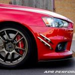 APR Carbon Fiber Front Wind Splitter with Rods for Evo X (CW-489110)