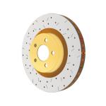 DBA 4000 XS Drilled Slotted Rotor for Evo X