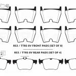 EBC Yellowstuff Brake Pads for RS3 TTRS 8V