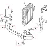 Mitsubishi Engine Oil Cooler Feed and Return Lines - Evo 7/8/9