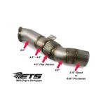 ETS Downpipe with GESi Cat for 2020 Supra