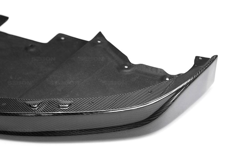 Seibon Carbon Fiber Front Lip OEM Style for R35 GTR 2009-2011 (FL0910NSGTR-OE)