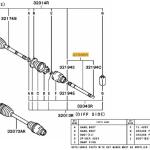 Mitsubishi Front Inner Axles - Evo 7/8/9