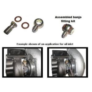 Oil Feed Banjo Fitting, -4an for Garrett GBC Club Line Turbos