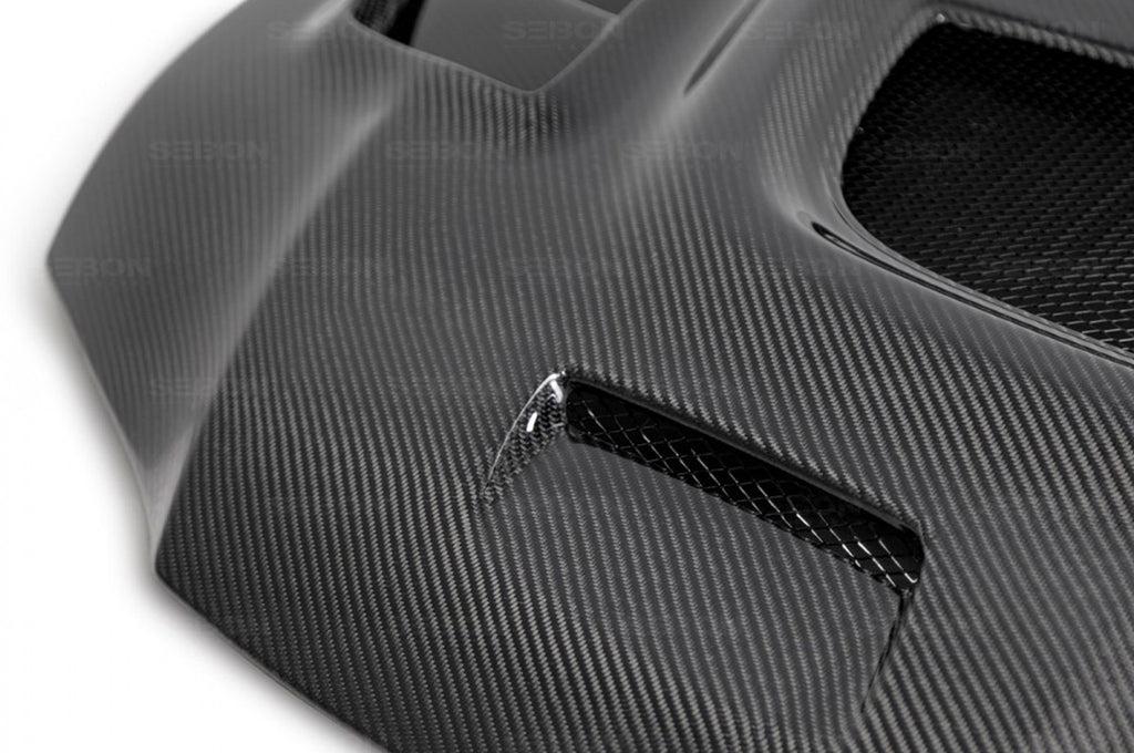 Seibon Carbon Fiber Hood CW Style Gloss for Evo 7/8/9 (HD0305MITEVO8-CW)