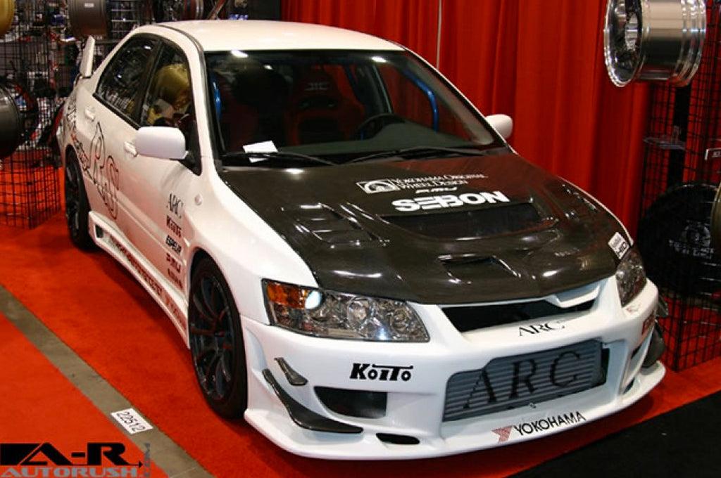 Seibon Carbon Fiber Hood CW Style Gloss for Evo 7/8/9 (HD0305MITEVO8-CW)