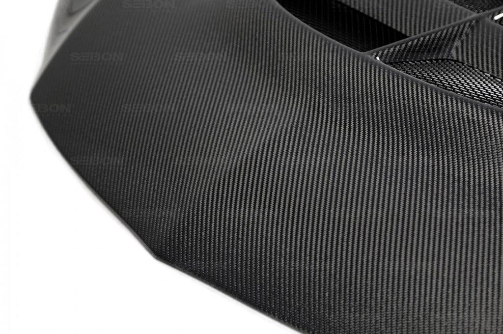 Seibon Carbon Fiber Hood CWII Style Gloss for Evo 7/8/9 (HD0305MITEVO8-CWII)