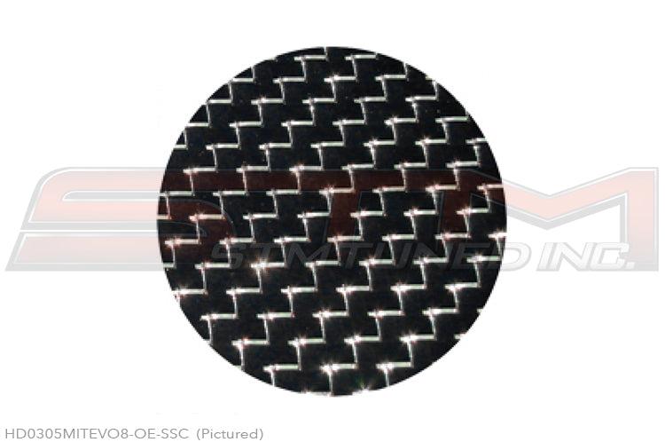 Seibon Carbon Fiber Hood (OEM Style / Silver String Gloss) for Evo 7/8/9 *Discontinued*