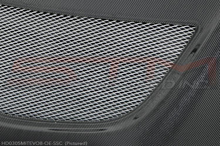 Seibon Carbon Fiber Hood (OEM Style / Silver String Gloss) for Evo 7/8/9 *Discontinued*