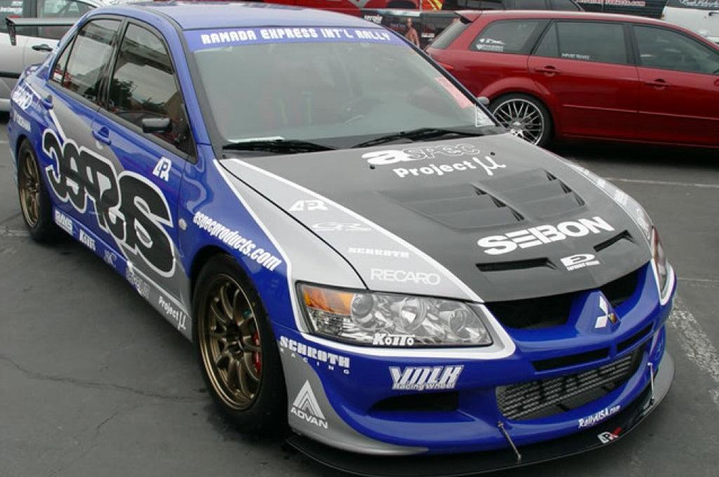 Seibon Carbon Fiber Hood TSII Style Gloss for Evo 7/8/9 (HD0305MITEVO8-TSII)