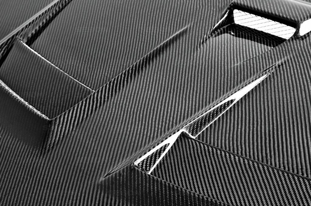 Seibon Carbon Fiber Hood DV Style Gloss for Evo X (HD0809MITEVOX-DV)