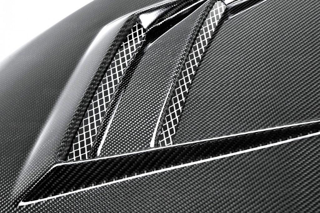 Seibon Carbon Fiber Hood DV Style Gloss for Evo X (HD0809MITEVOX-DV)